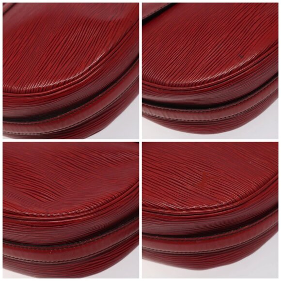 LOUIS VUITTON Epi Jeune Fille MM Shoulder Bag Red M52157 LV Auth 120142 - Picture 14 of 16